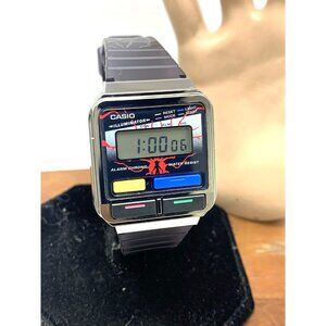 Casio Watch A120WEST-1A Stranger Things Quartz Retro Digital Black Resin 33mm